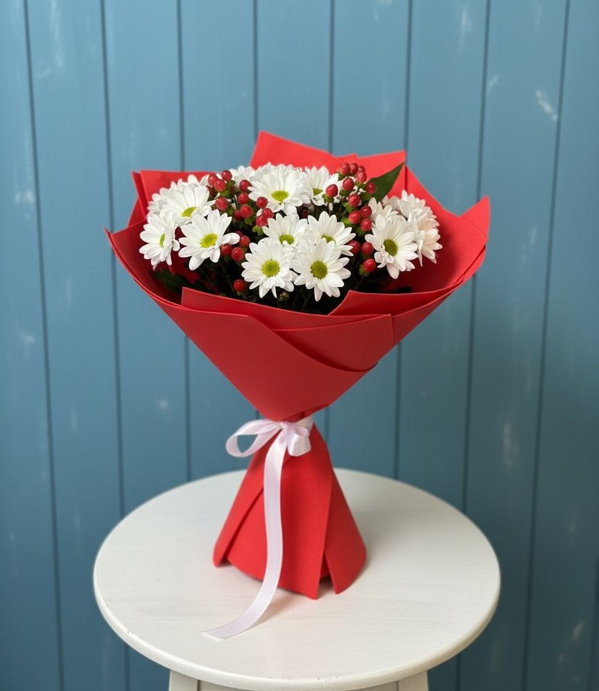 Букет цветов из: Хризантемы в Гремячево