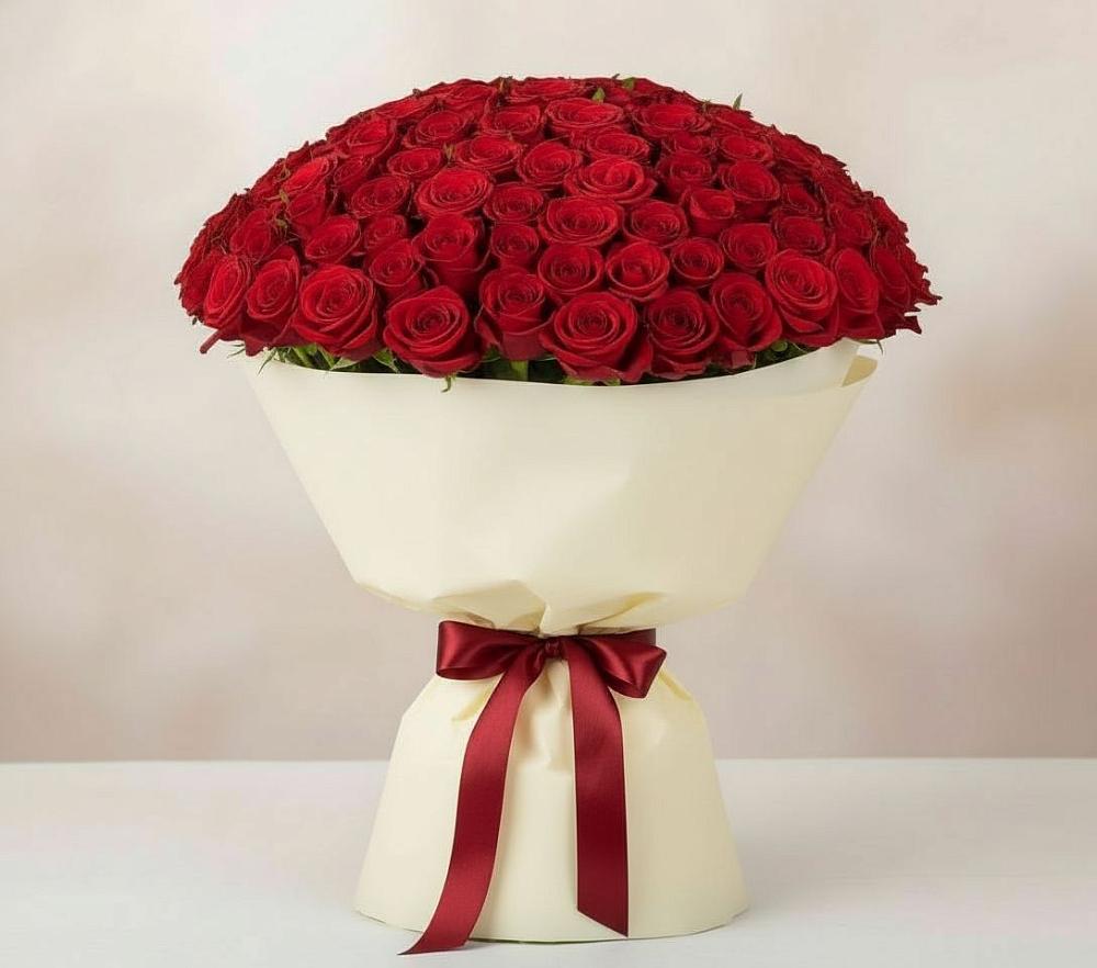 Букет 101 Красная роза Милано в Гремячево