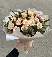 Букет Кремовые розы Латте в Гремячево