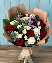 Букет цветов из:  Розы и Альстромерии в Гремячево