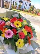 Букет цветов из:  Герберы #REPLACE_PRED# Гремячево