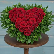 Цветочная композиция из Розы в виде сердца #REPLACE_PRED# Гремячево