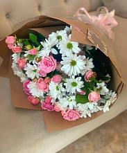 Букет цветов из:  Розы и Хризантемы в Гремячево