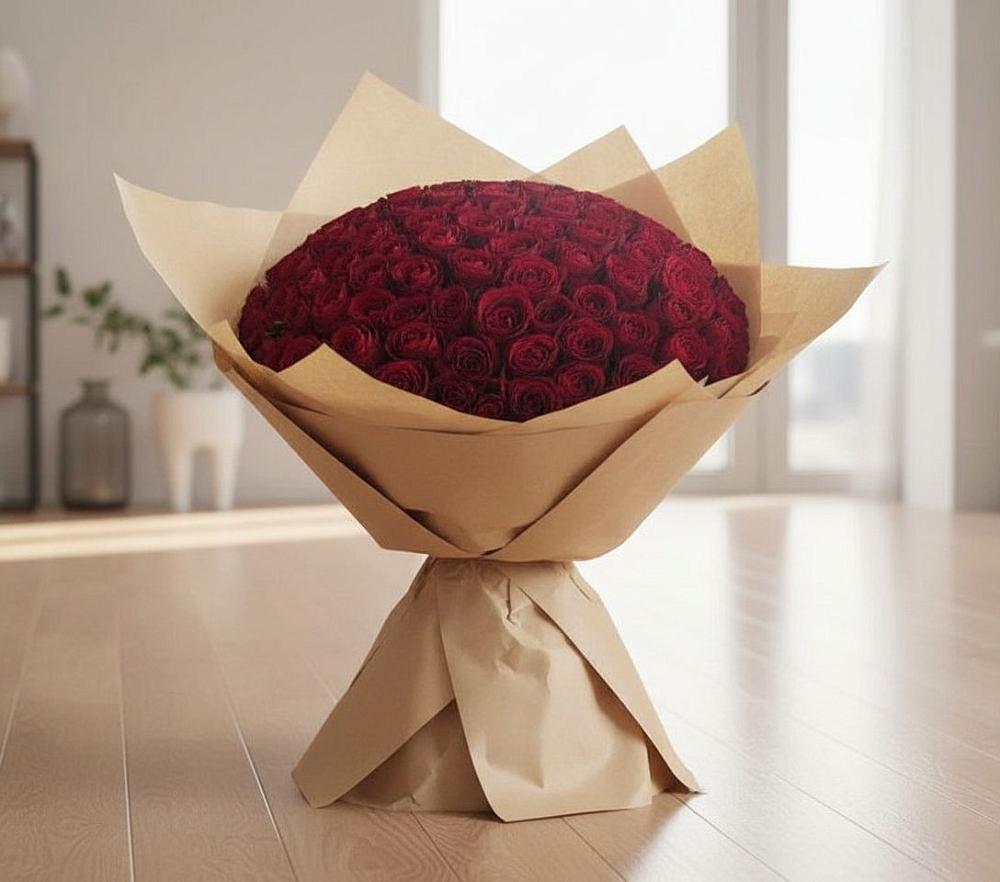 Букет 101 Красная роза в Гремячево