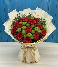 Букет цветов из:  Розы и Хризантемы в Гремячево