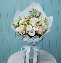 Букет цветов из:  Розы и Лизиантусы в Гремячево