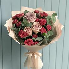 Букет цветов из:  Гвоздики и Розы в Гремячево