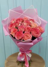 Букет 15 Розовых роз Равель в Гремячево