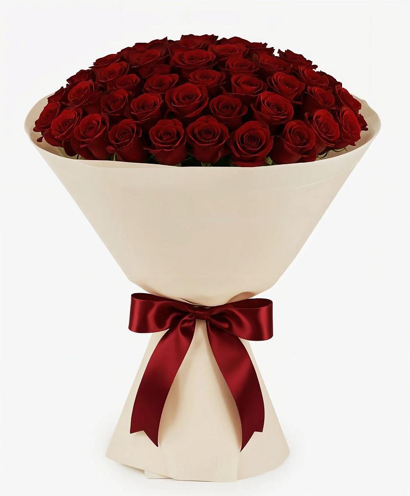 Букет 101 Бордовая роза Блэк Бакарра в Гремячево