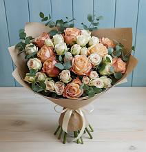 Букет цветов из:  Альстромерии и Розы в Гремячево
