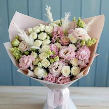 Букет цветов из:  Альстромерии и Розы в Гремячево