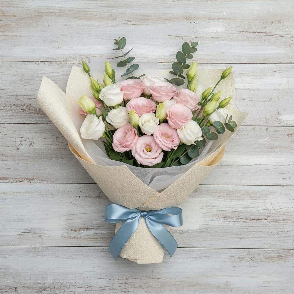 Букет цветов из: Лизиантусы в Гремячево